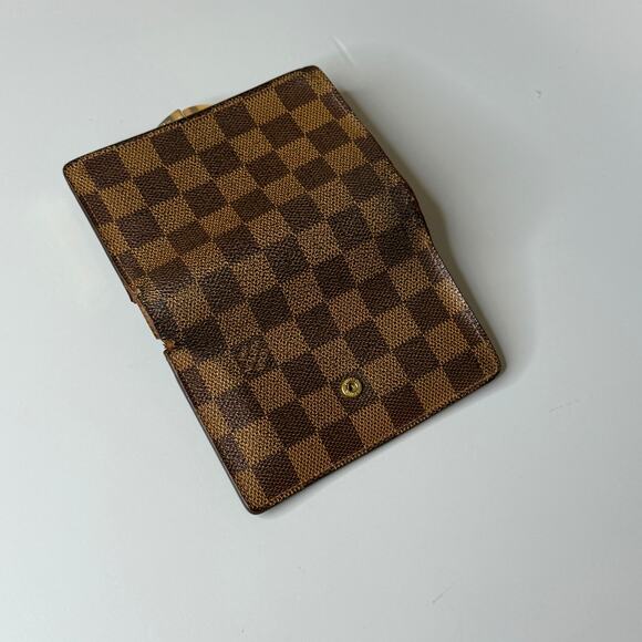 Louis Vuitton Damier Ebene Kisslock Wallet - Picture 6 of 8